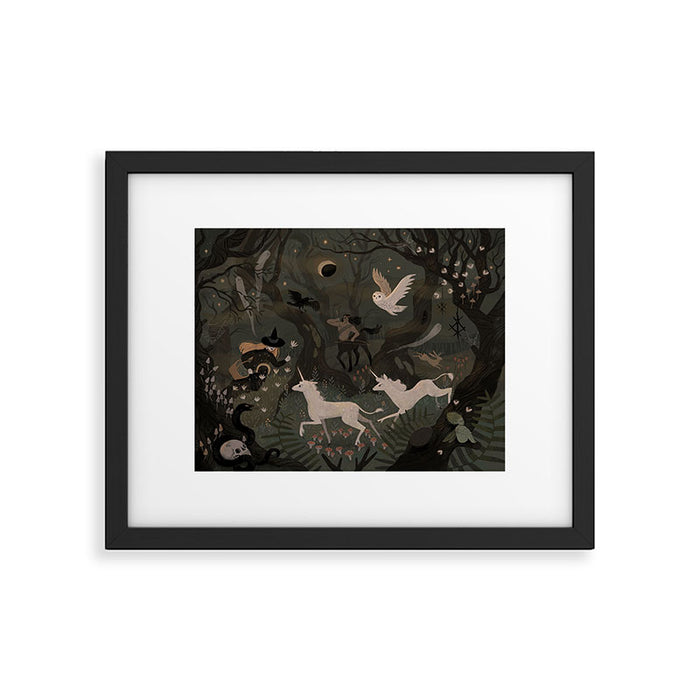 Spooky Forest with Ghosts Framed Art Print Gallery Image 1