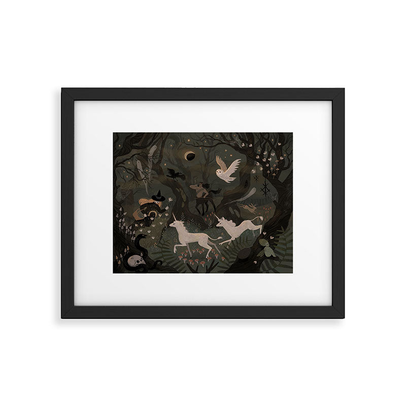 Spooky Forest with Ghosts Framed Art Print Gallery Image 5