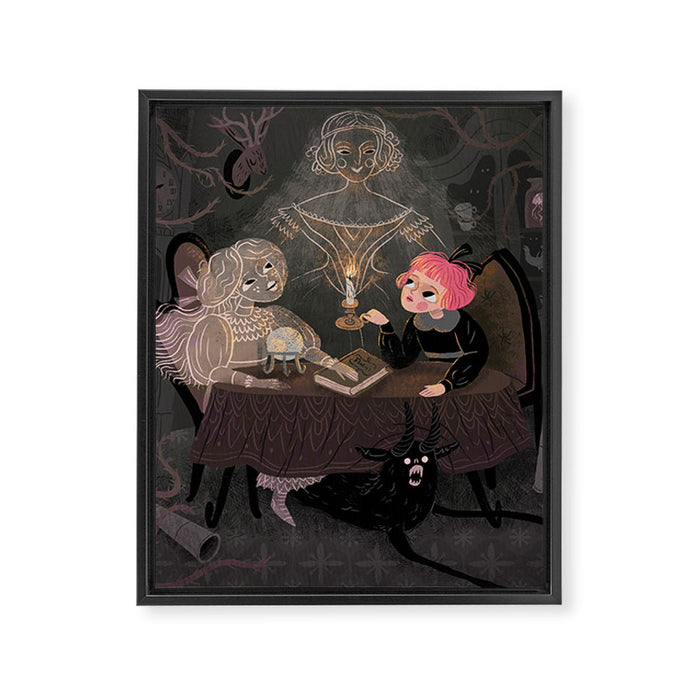The Seance Framed Canvas Print Gallery Image 1