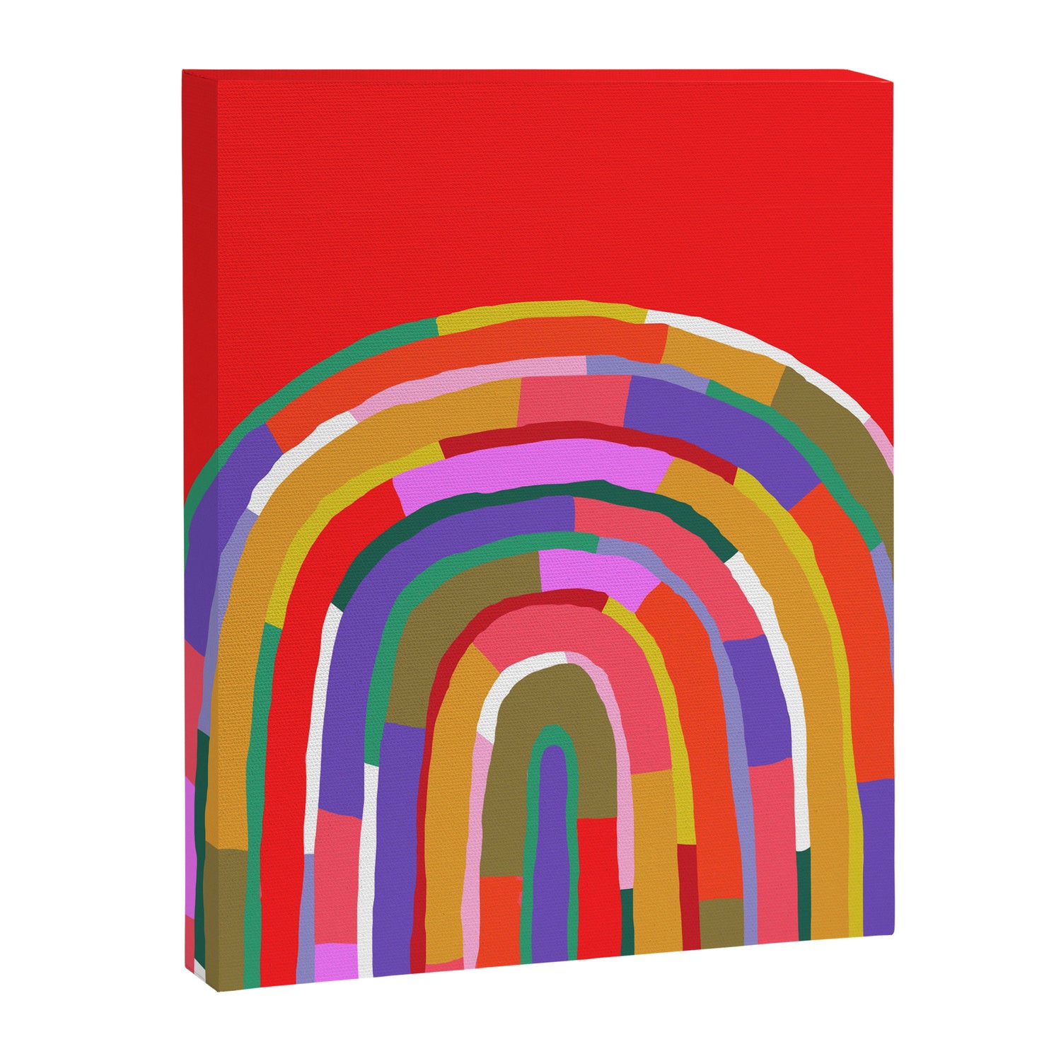 Banded Rainbow Canvas Print Gallery Image 8