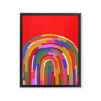 Banded Rainbow Framed Canvas Print Gallery Image 8