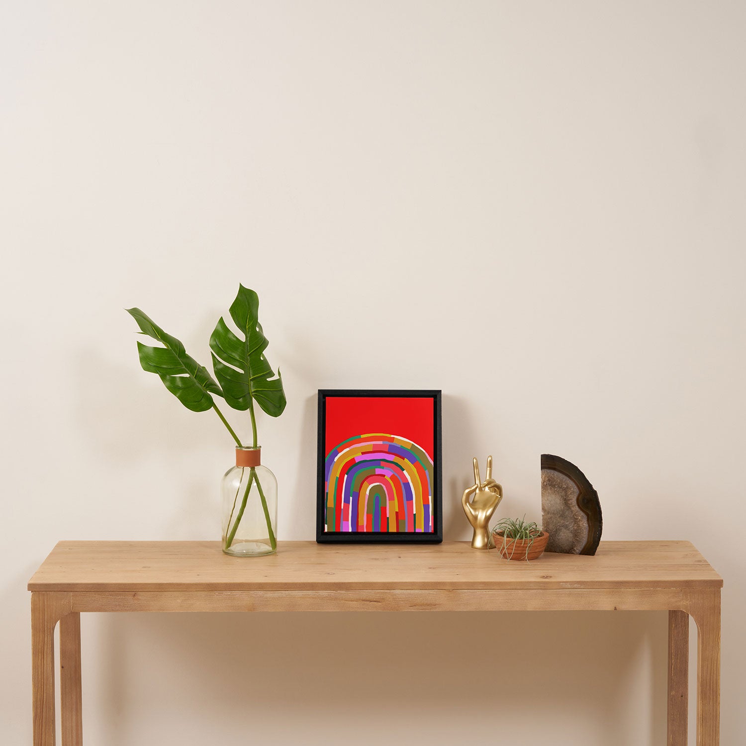 Banded Rainbow Framed Canvas Print Gallery Image 4