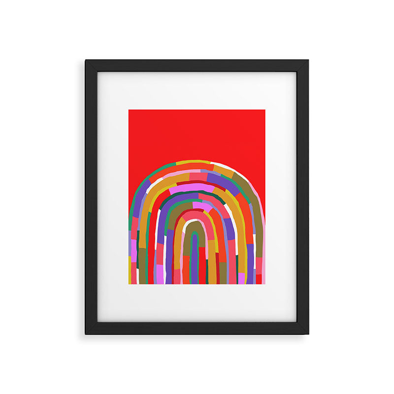 Banded Rainbow Framed Art Print Gallery Image 6