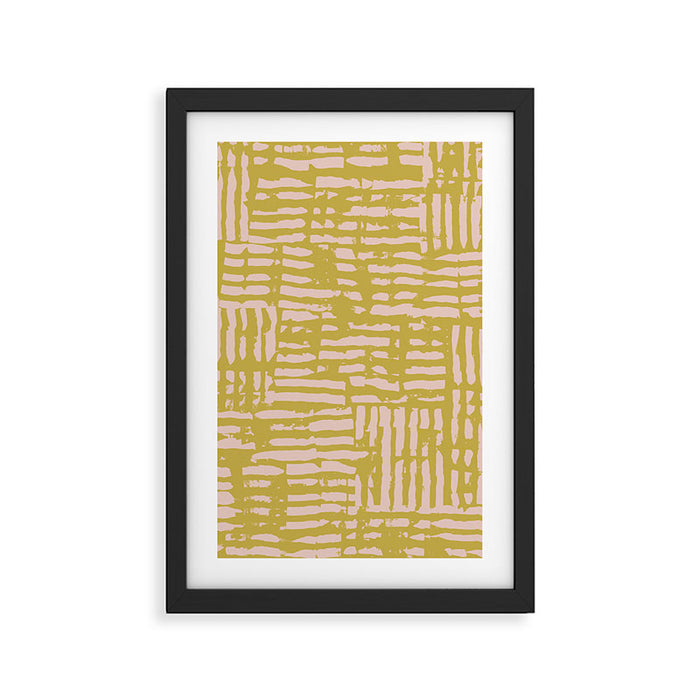 Combed Stripes Framed Art Print Gallery Image 1