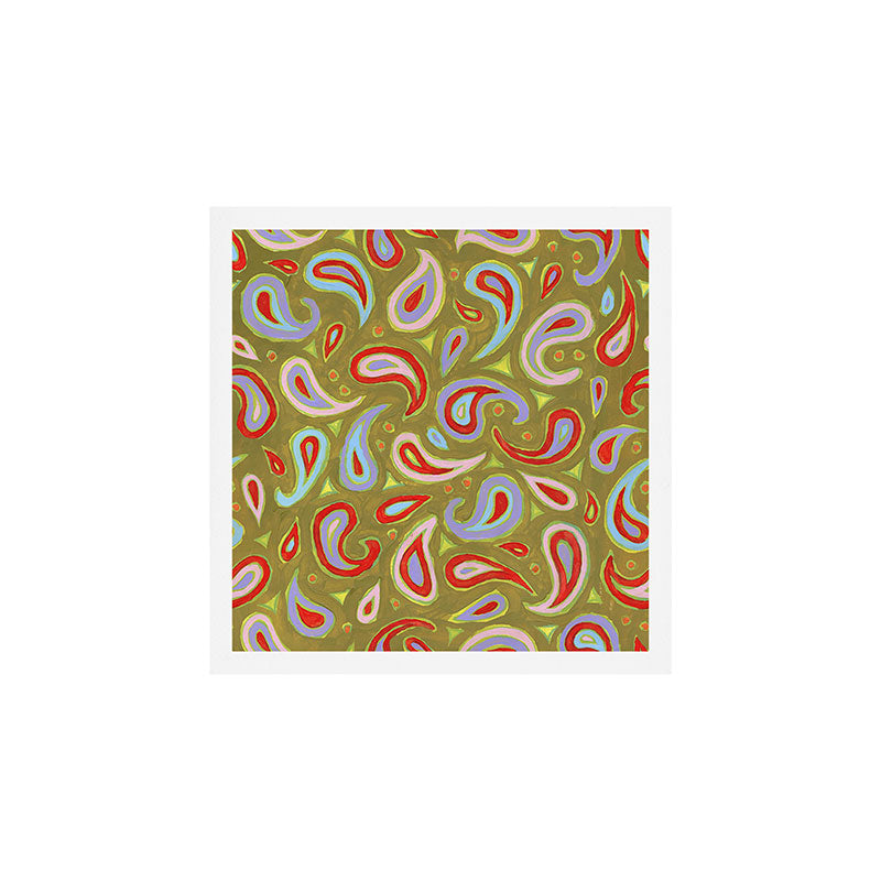 Painted Paisley Art Print Gallery Image 1