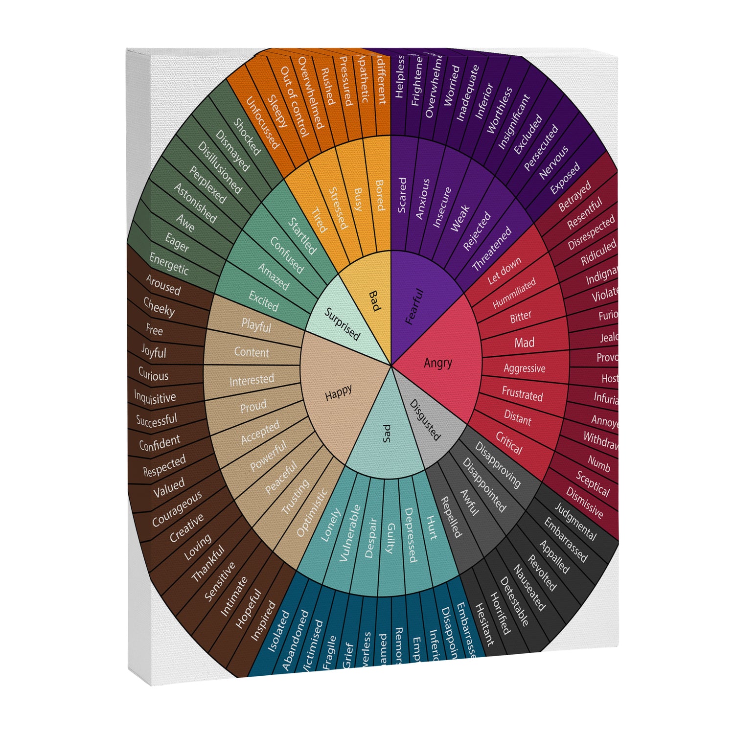 Wheel Of Emotions Canvas Print Gallery Image 3