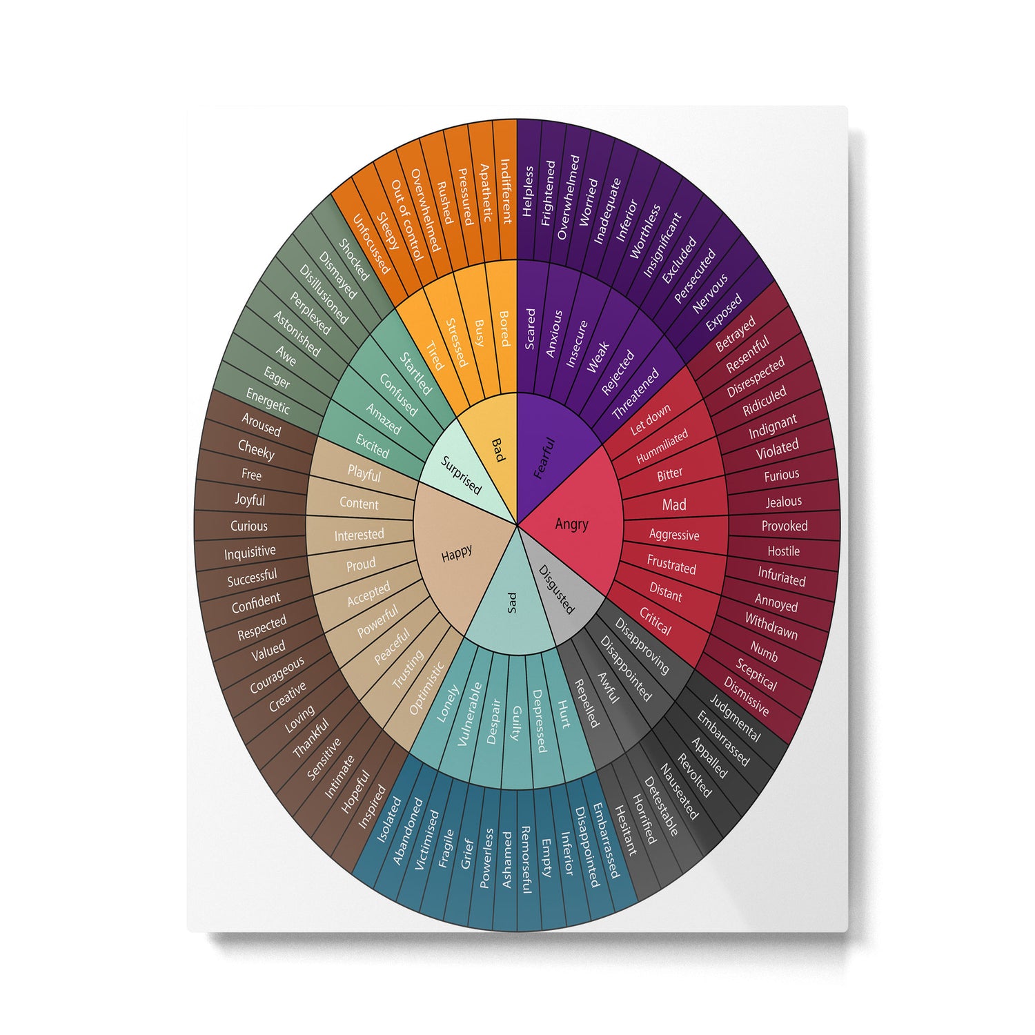 Wheel Of Emotions Metal Print Gallery Image 6