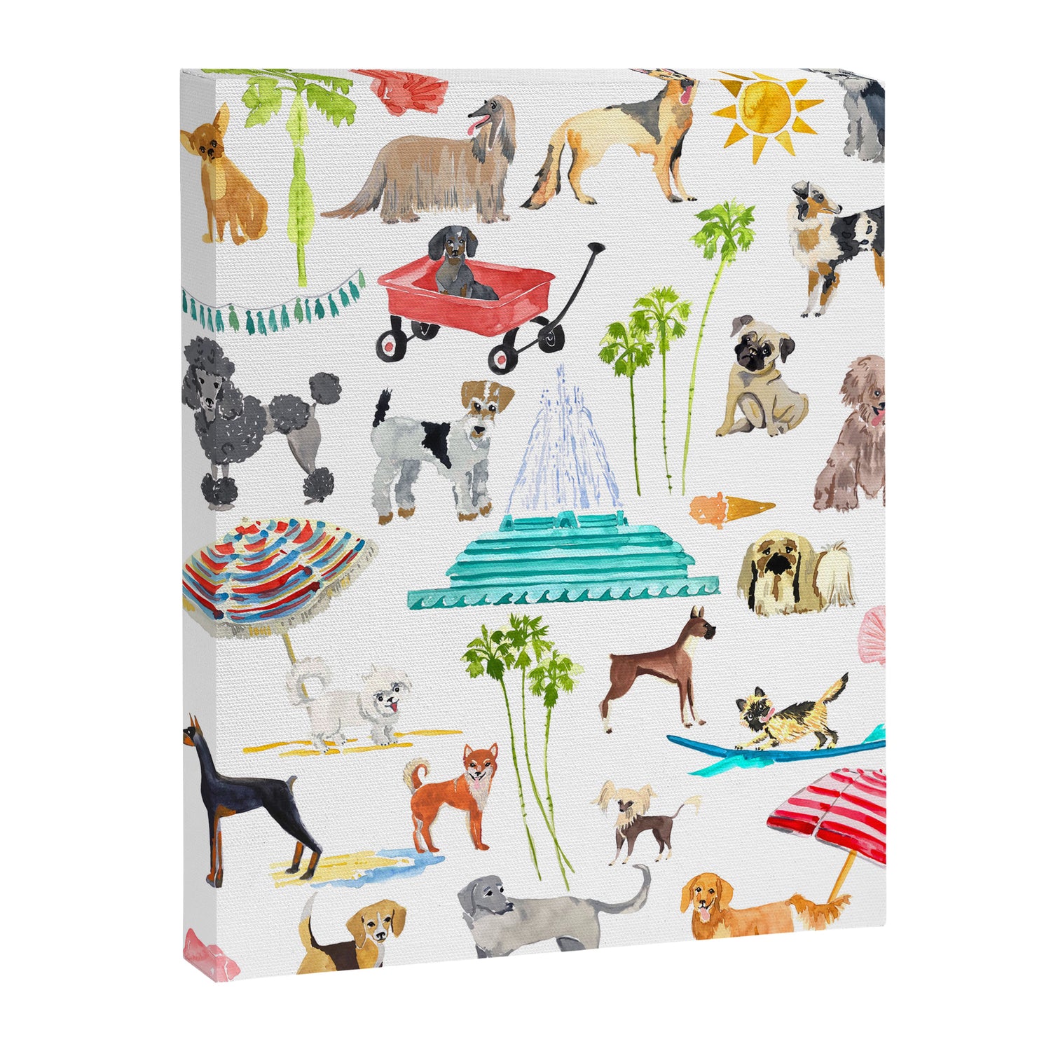 Doggie Days Canvas Print Gallery Image 3