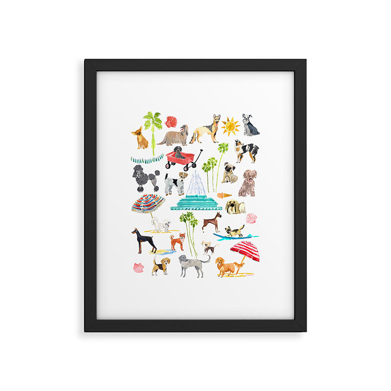 Doggie Days Framed Art Print Gallery Image 6