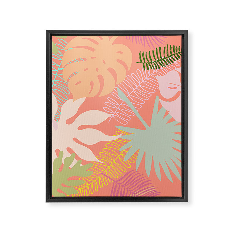 Melon Palms Framed Canvas Print Gallery Image 8