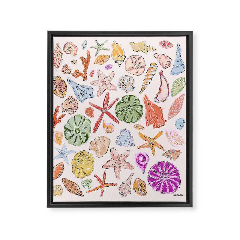 Sanibel Shells Framed Canvas Print Gallery Image 8