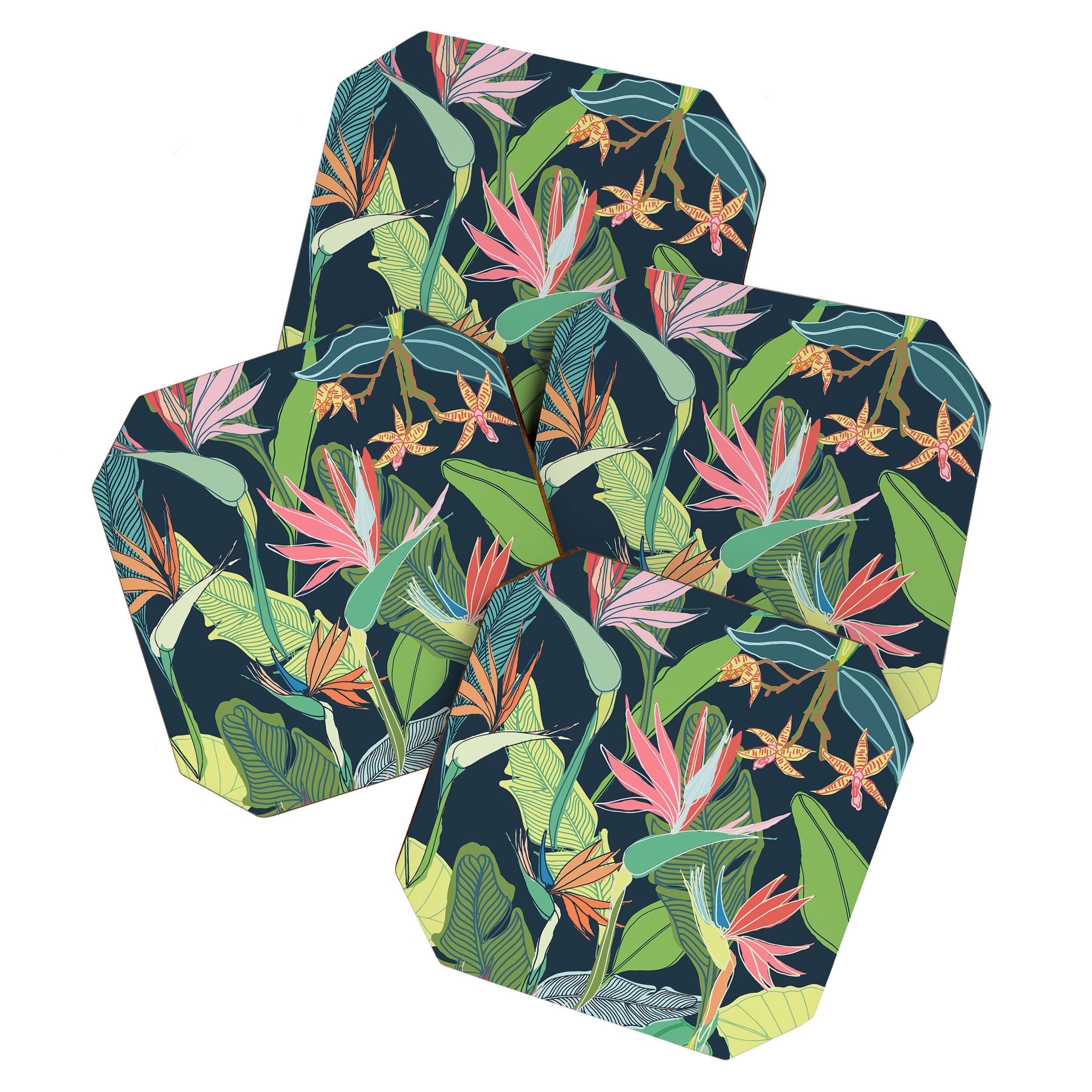 Tropical Bird of Paradise Coaster Gallery Image 1