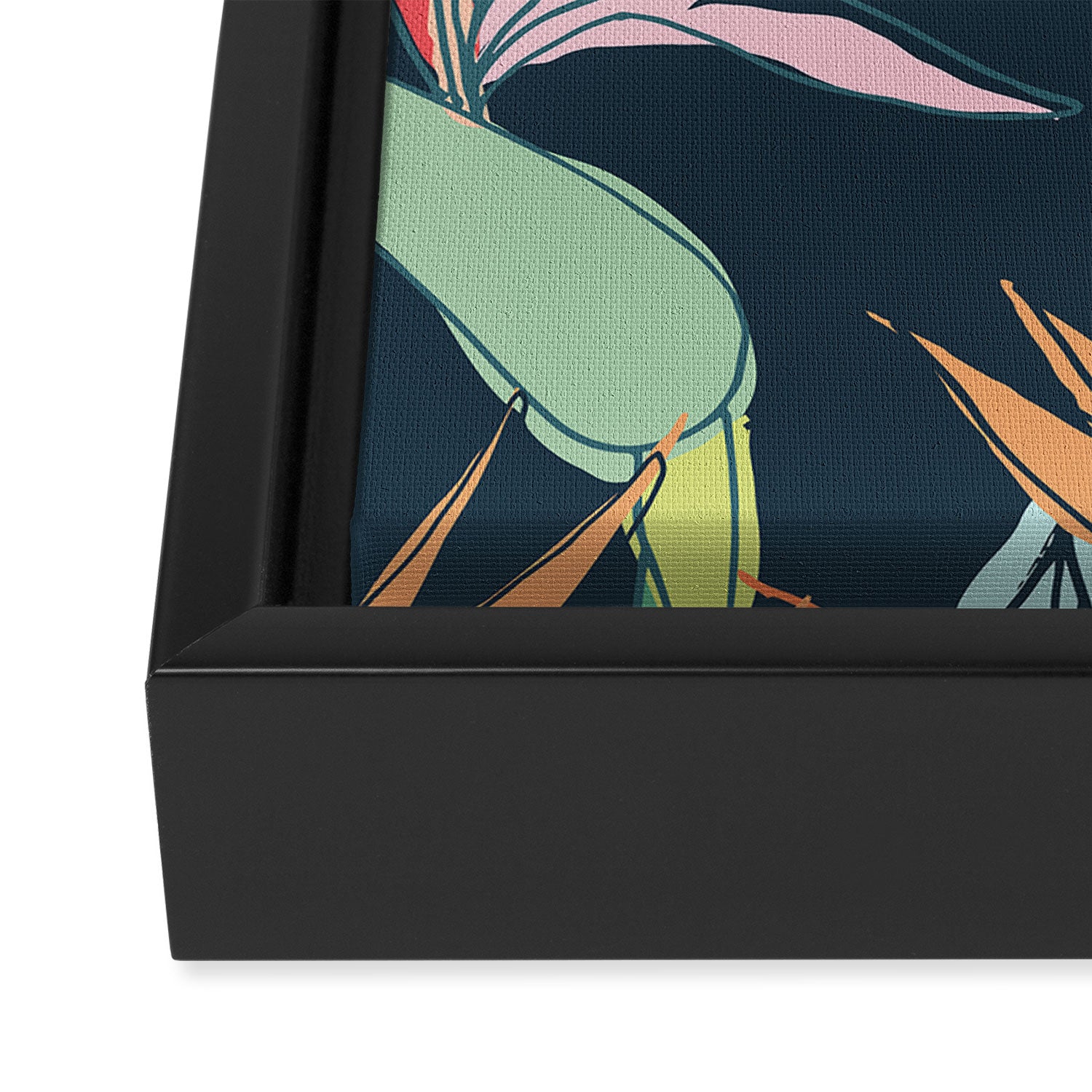 Tropical Bird of Paradise Framed Canvas Print Gallery Image 3