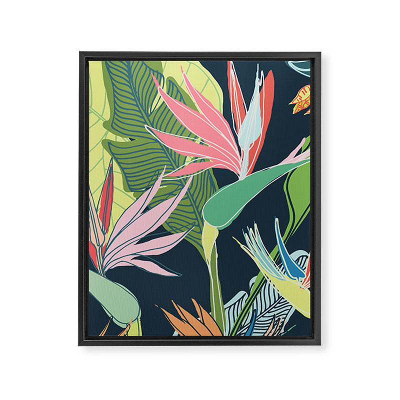 Tropical Bird of Paradise Framed Canvas Print Gallery Image 8