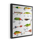 Vintage Fishing Lures Framed Canvas Print Gallery Image 2