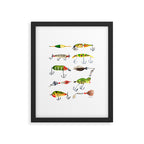 Vintage Fishing Lures Framed Art Print Gallery Image 6