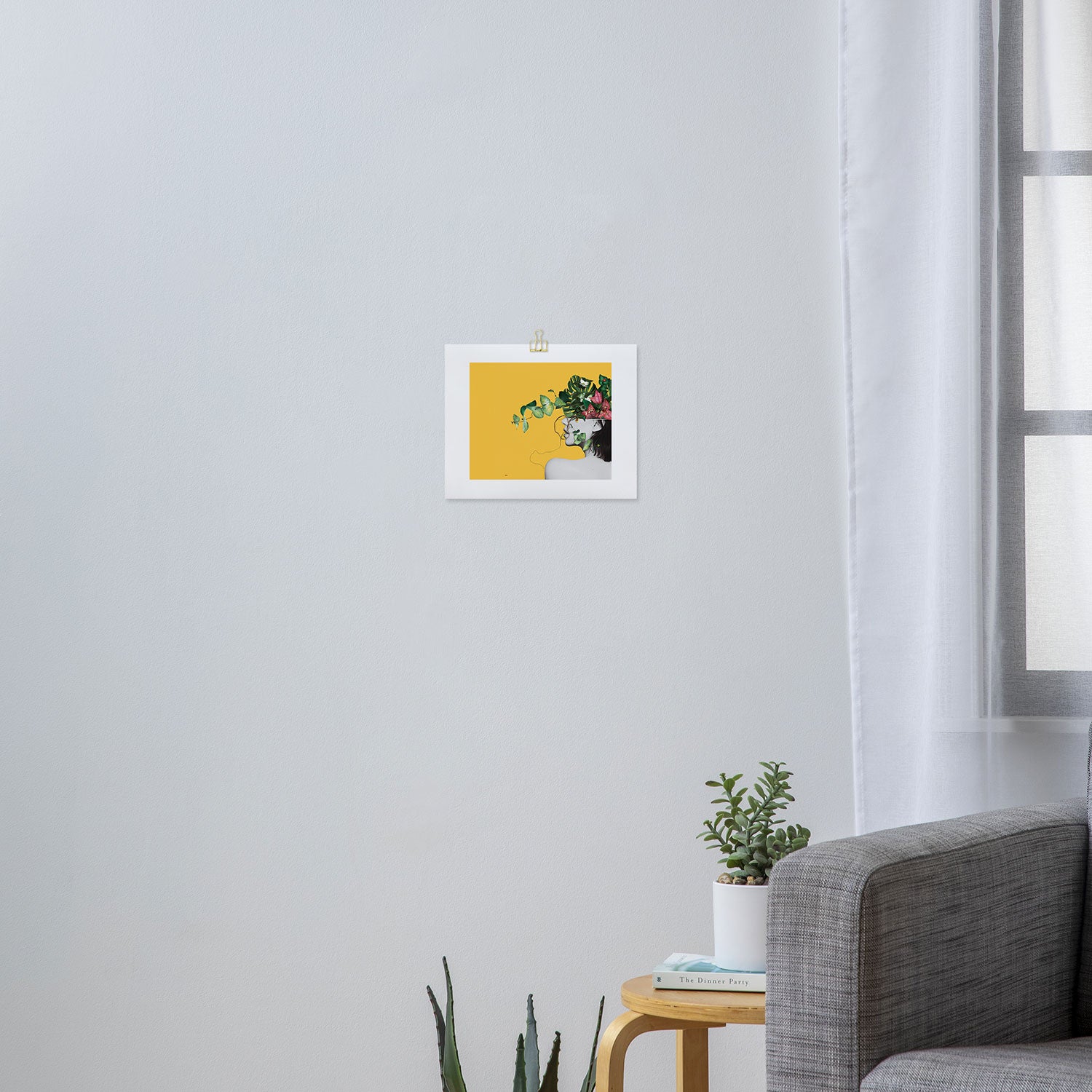 Lady Flowers Art Print Gallery Image 3