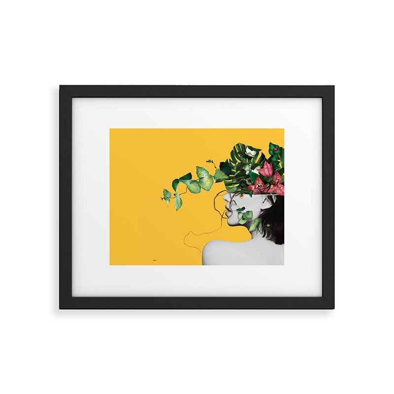 Lady Flowers Framed Art Print Gallery Image 4