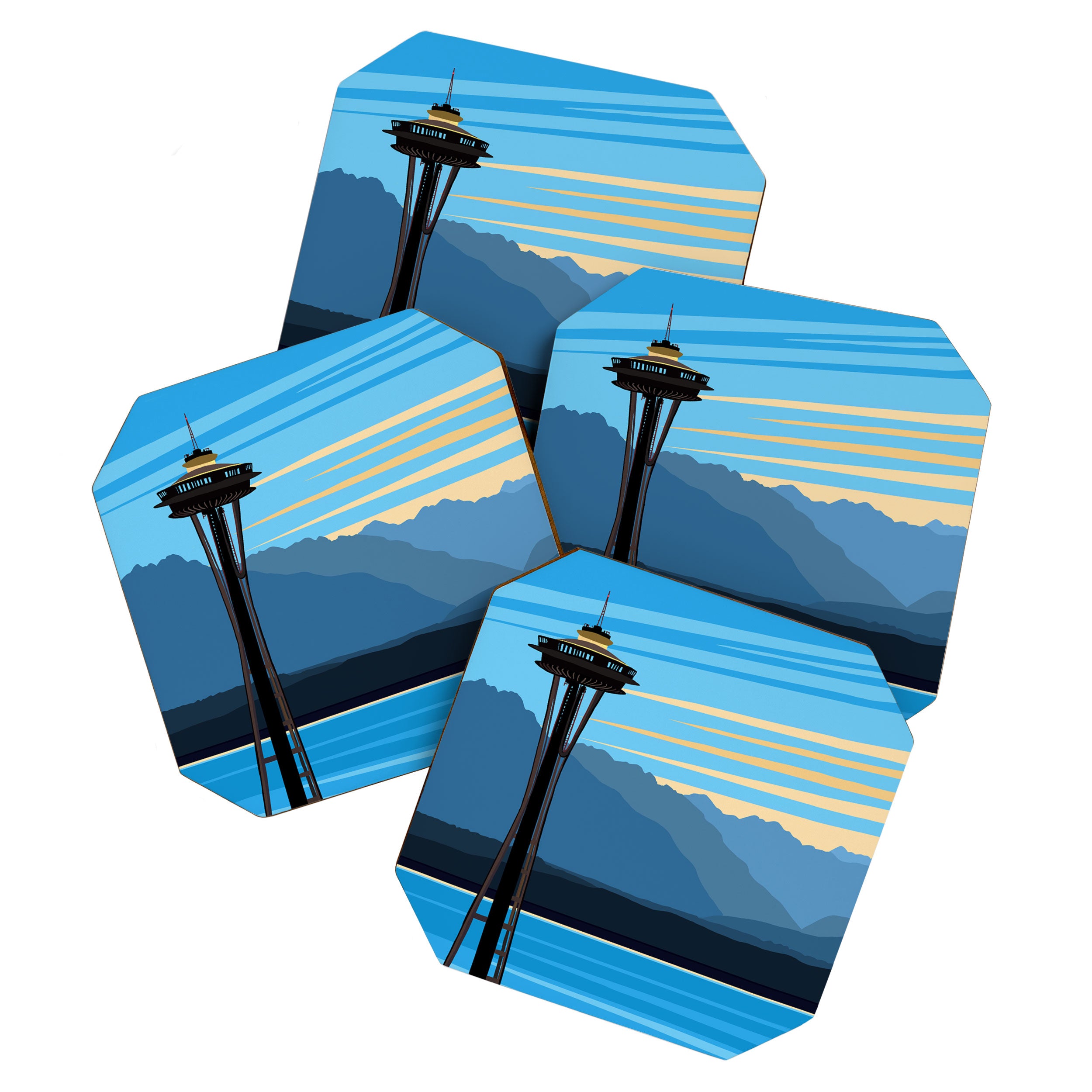 Blue Pearl Coaster Gallery Image 1