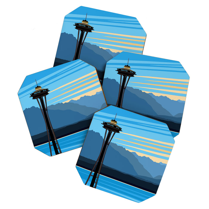 Blue Pearl Coaster Gallery Image 1