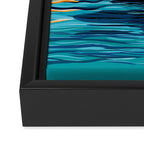 Orca into the Fire Sky Framed Canvas Print Gallery Image 3