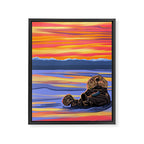Otter - The cute Sea Monkey Framed Canvas Print Gallery Image 6