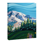 Wildflowers on Mount Rainier Canvas Print Gallery Image 3