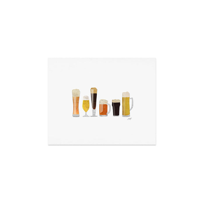 Beer Mugs Art Print Gallery Image 1