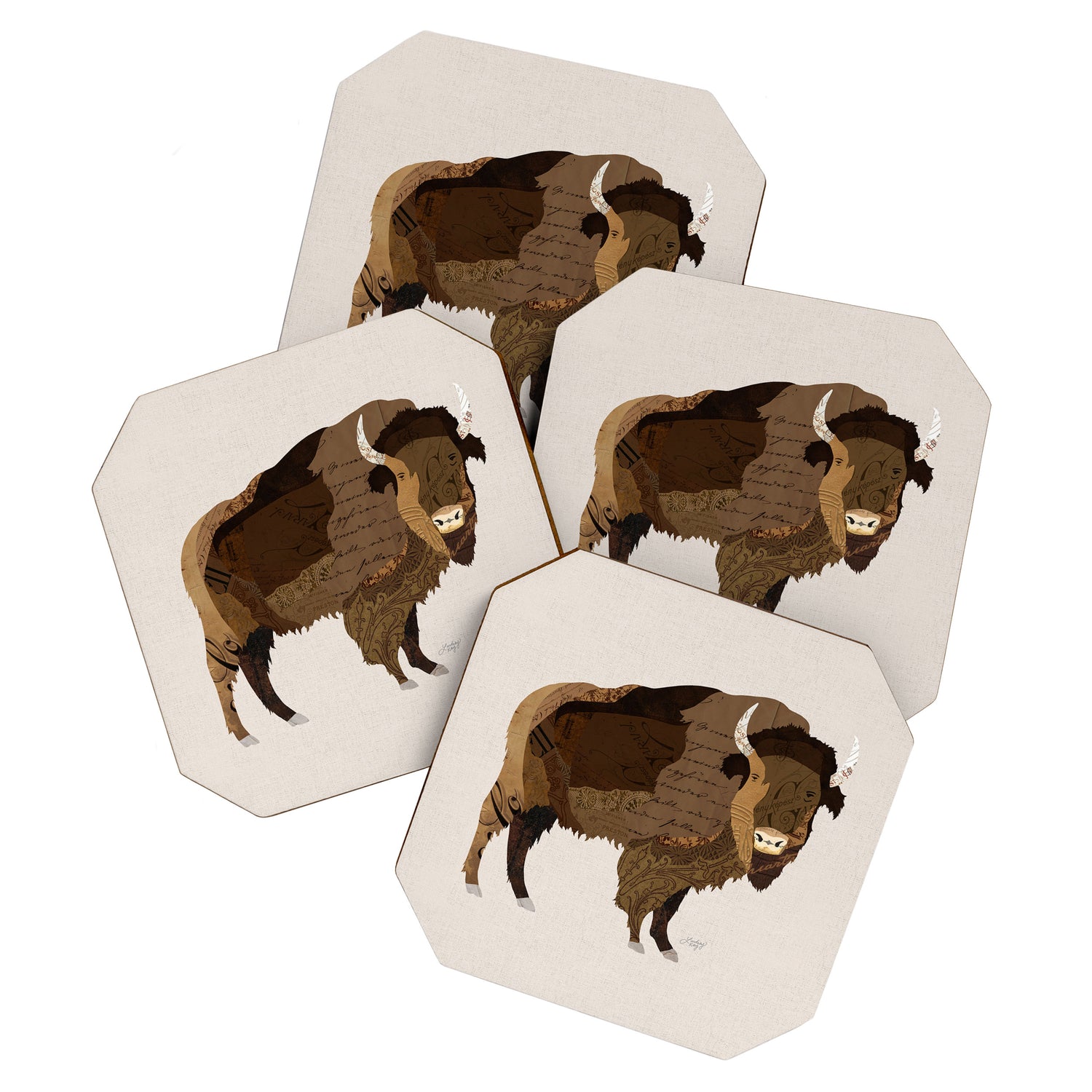 Buffalo Collage Coaster Gallery Image 1