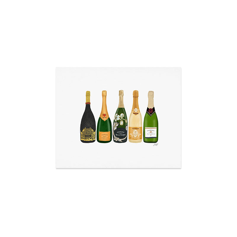 Champagne Bottles Art Print Gallery Image 1
