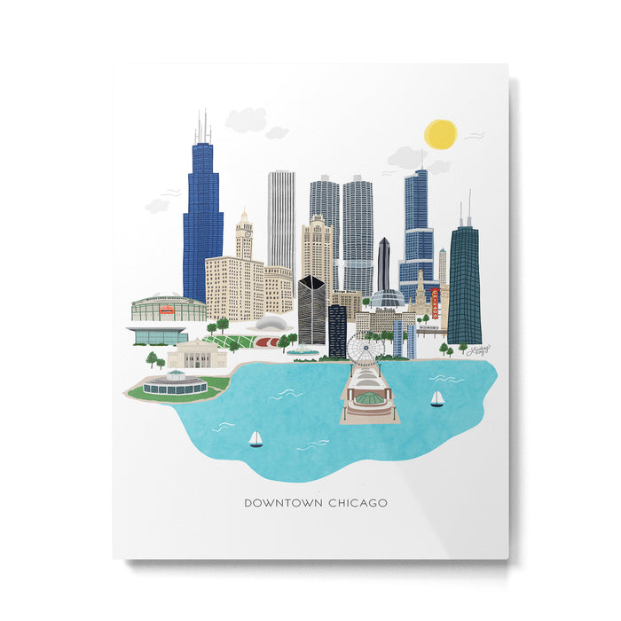 Chicago Illustration Metal Print Gallery Image 1