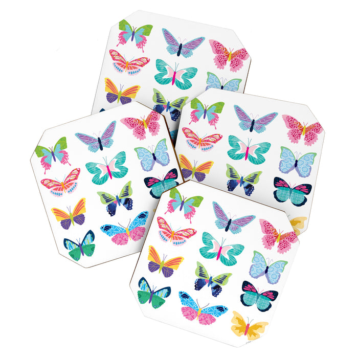 Colorful Butterflies  Coaster Gallery Image 1