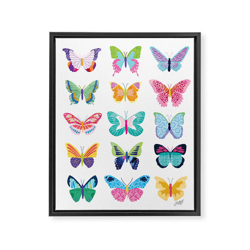 Colorful Butterflies  Framed Canvas Print Gallery Image 6