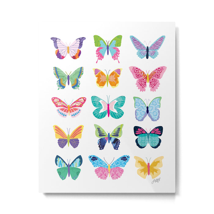 Colorful Butterflies  Metal Print Gallery Image 1