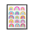 Colorful Rainbows Framed Canvas Print Gallery Image 6