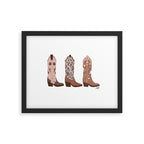Cowboy Boots {Brown Palette) Framed Art Print Gallery Image 5