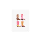 Cowboy Boots (Warm Palette) Illustration  Art Print Gallery Image 1