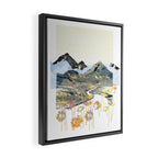 Daisy Mountain - Art Collage Framed Canvas Print Gallery Image 2