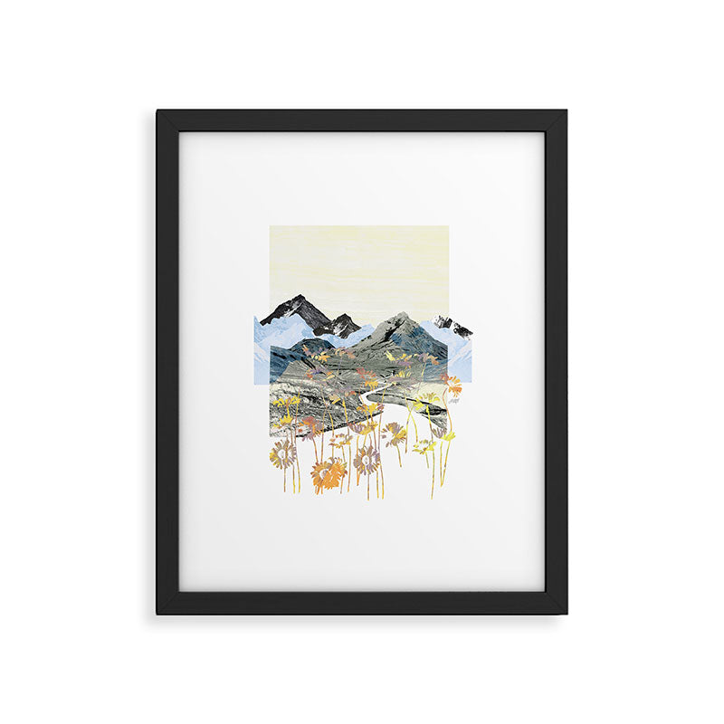 Daisy Mountain - Art Collage Framed Art Print Gallery Image 5