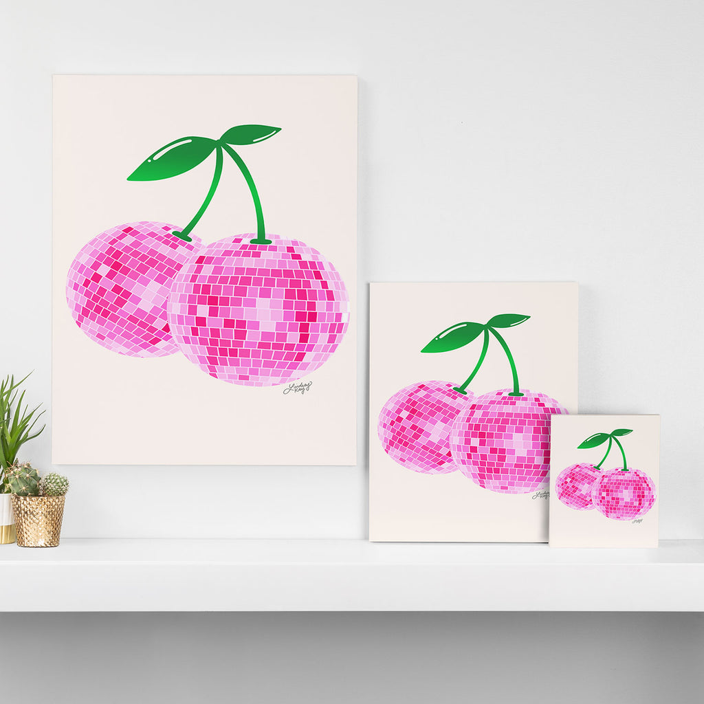 Disco Ball Cherries Canvas Print Gallery Image 3