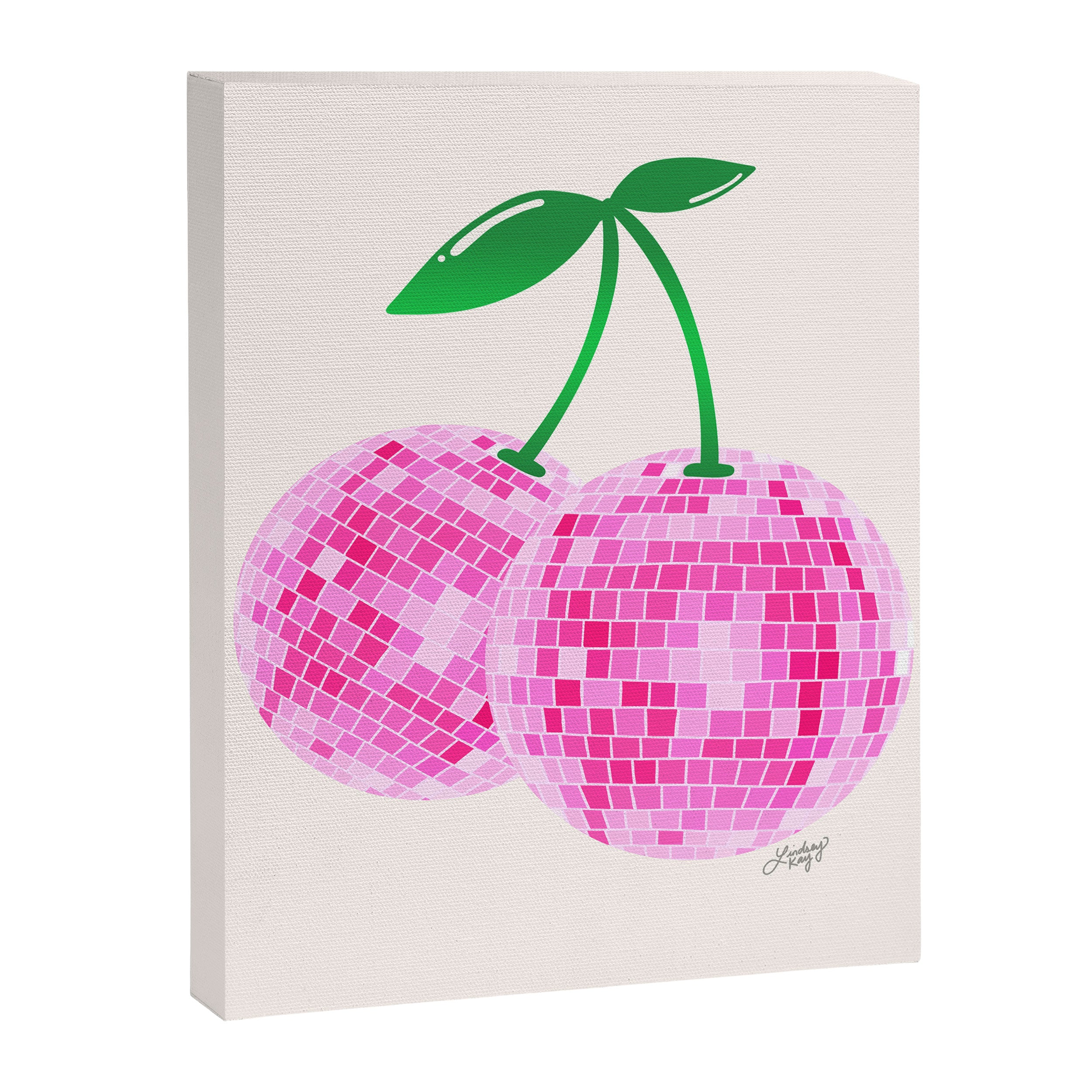 Disco Ball Cherries Canvas Print Gallery Image 6