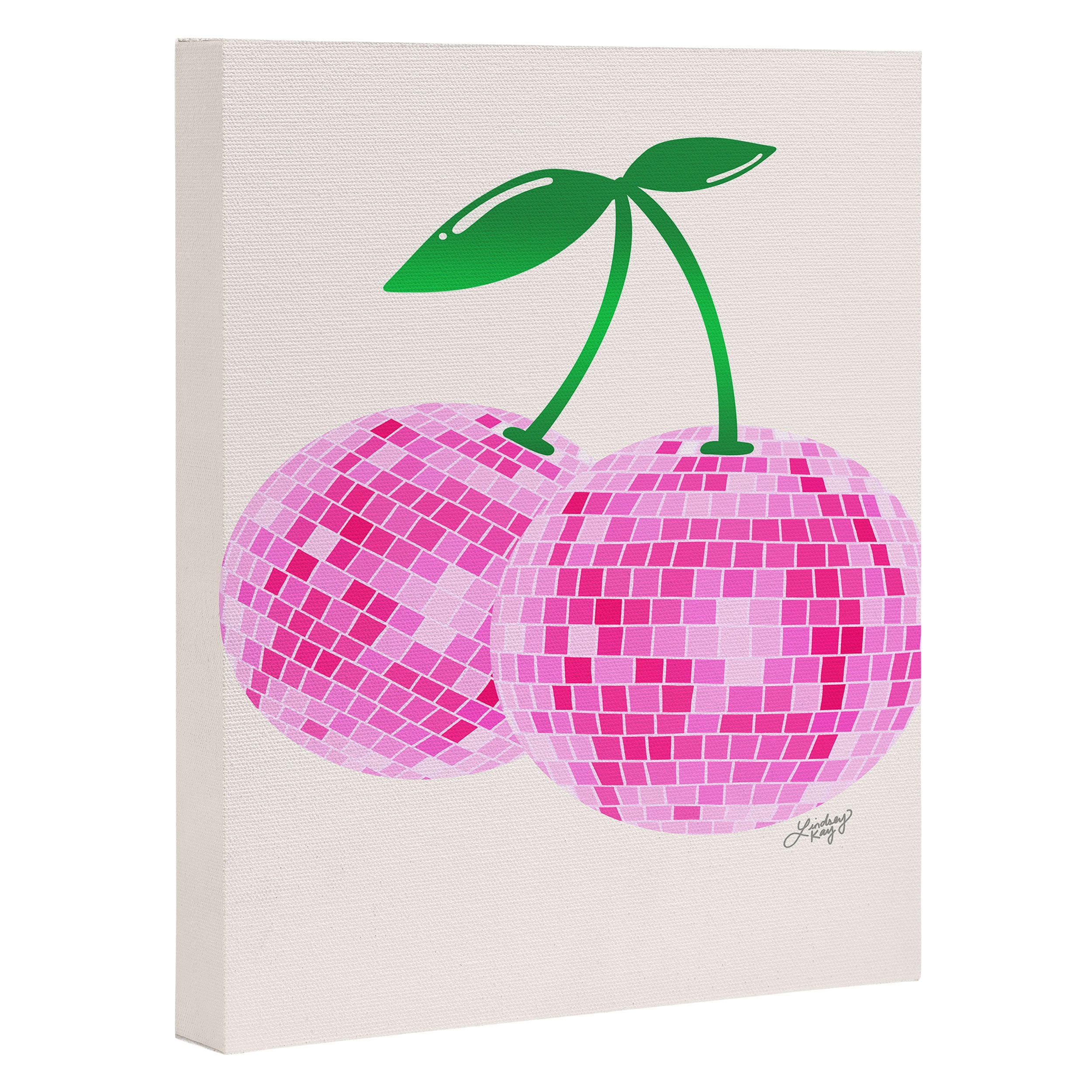 Disco Ball Cherries Canvas Print Gallery Image 3
