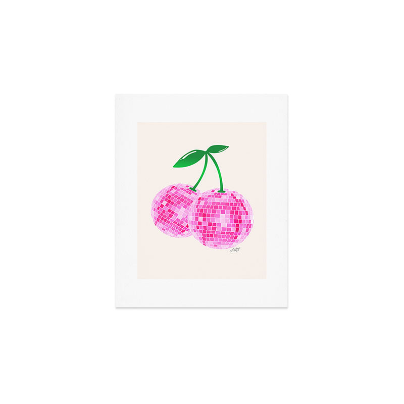 Disco Ball Cherries Art Print Gallery Image 1