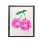 Disco Ball Cherries Framed Canvas Print Gallery Image 6