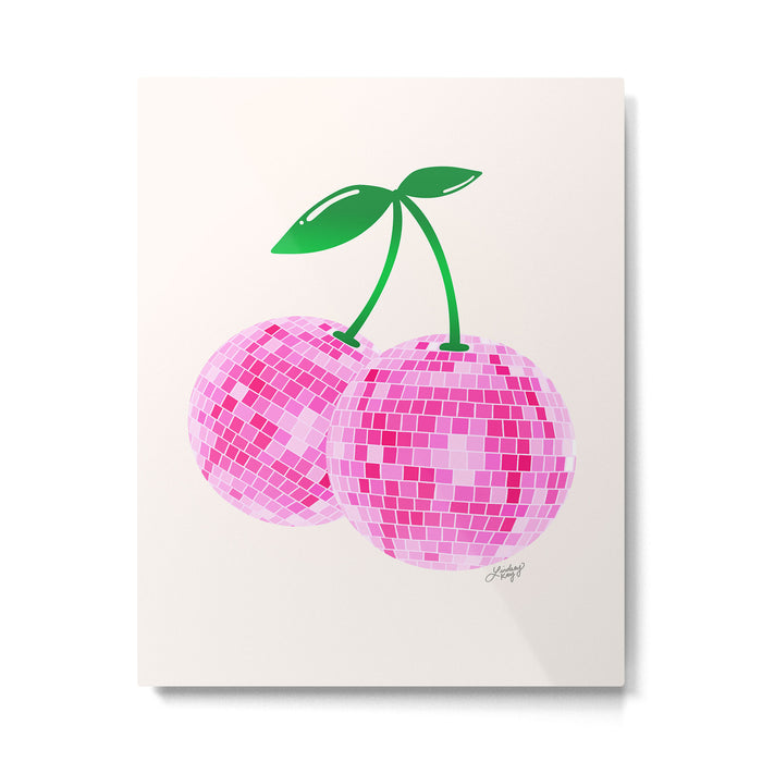 Disco Ball Cherries Metal Print Gallery Image 1