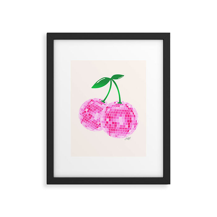 Disco Ball Cherries Framed Art Print Gallery Image 1