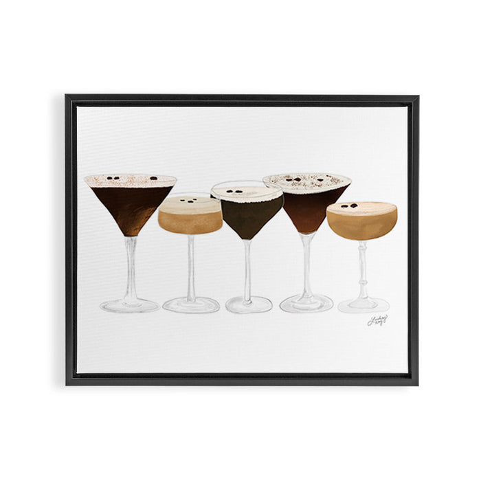 Espresso Martinis Framed Canvas Print Gallery Image 1