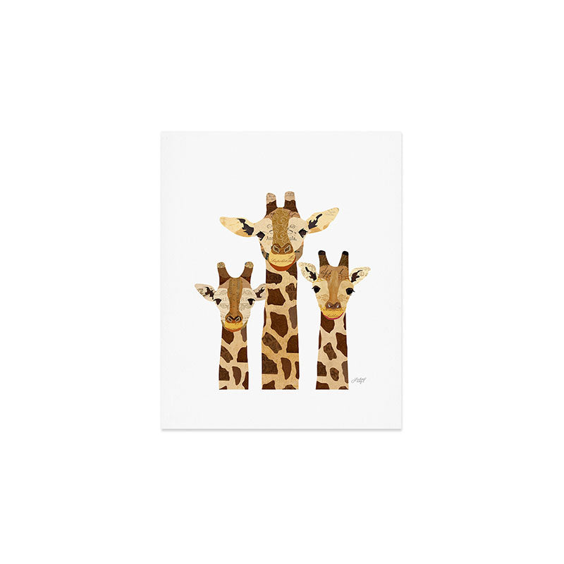 Giraffe Collage Art Print Gallery Image 1