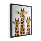 Giraffe Collage Framed Canvas Print Gallery Image 2