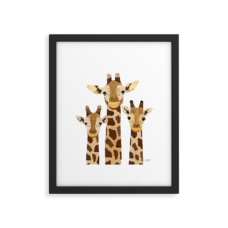 Giraffe Collage Framed Art Print Gallery Image 5